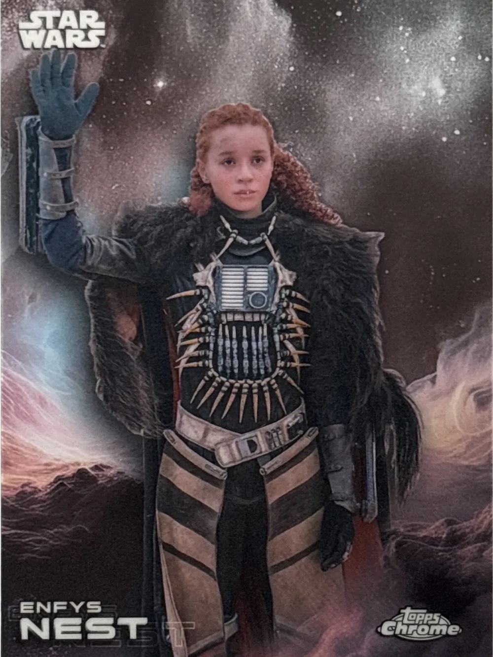Topps Chrome Star Wars Enfys Nest Chrome Card - Picture 1 of 2
